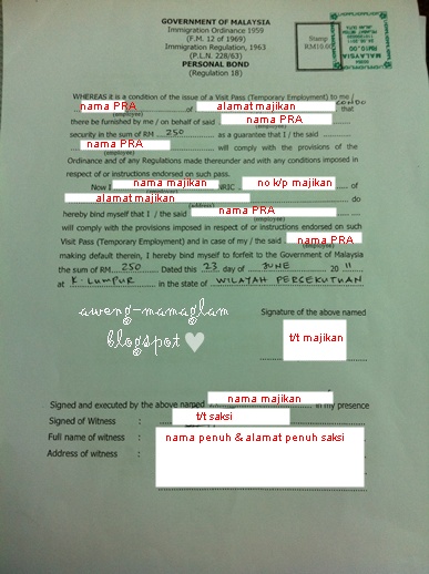 Am I Glam Enough? :P: Prosedur Pengambilan Pembantu Rumah Asing (PRA)