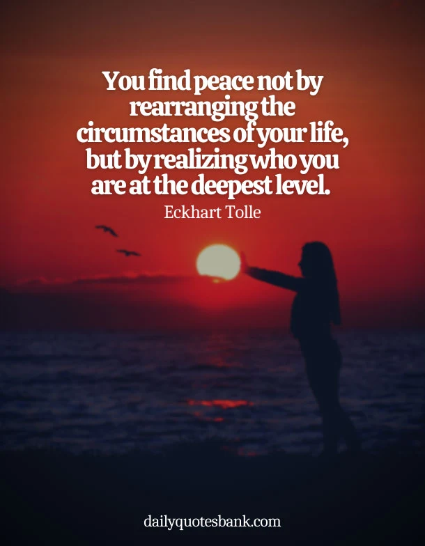 Spiritual Quotes About Being At Peace