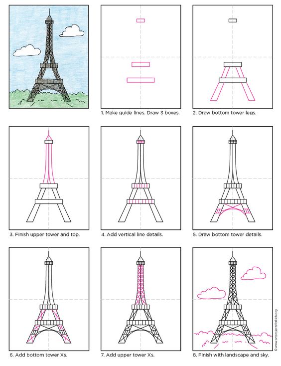 Pourquoi pas en français ?: Comment dessiner la Tour Eiffel