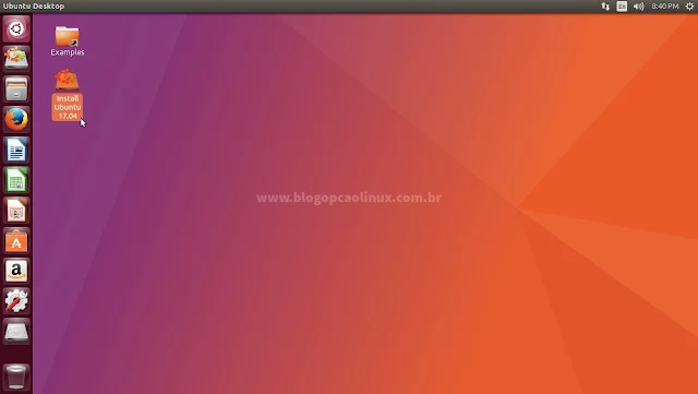 Dê dois cliques em "Install Ubuntu 17.04"