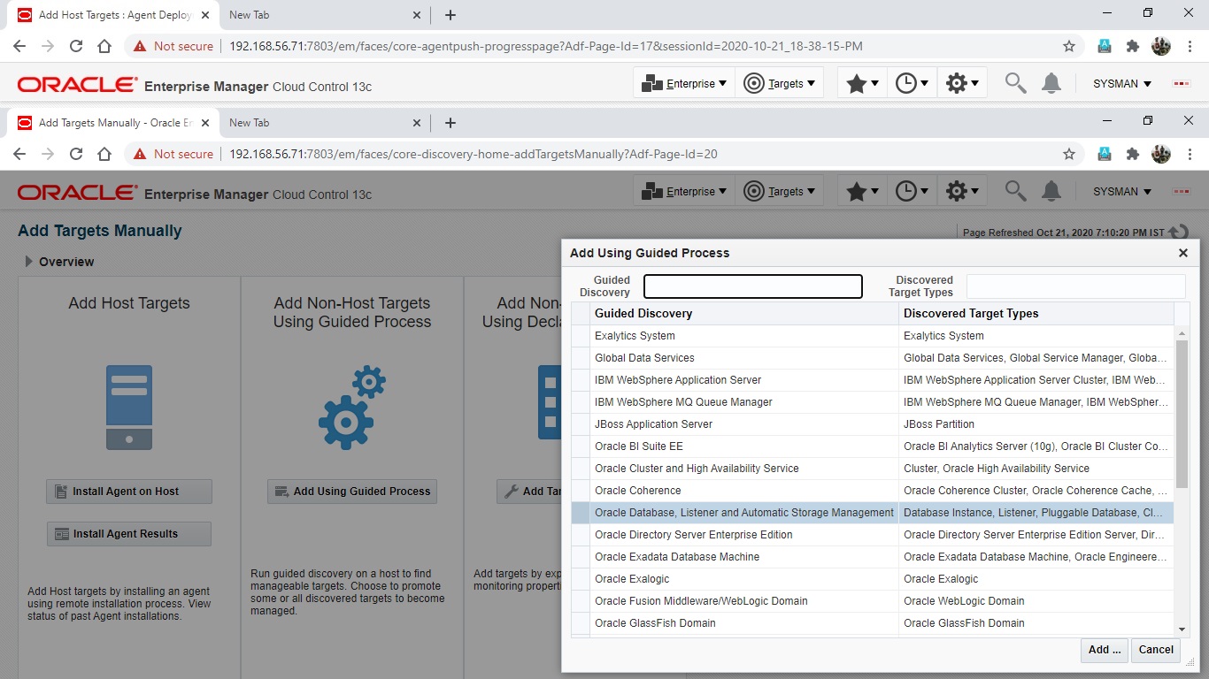 Oracle Database Commands and Practical Examples: OEM13c - Add agents on ...