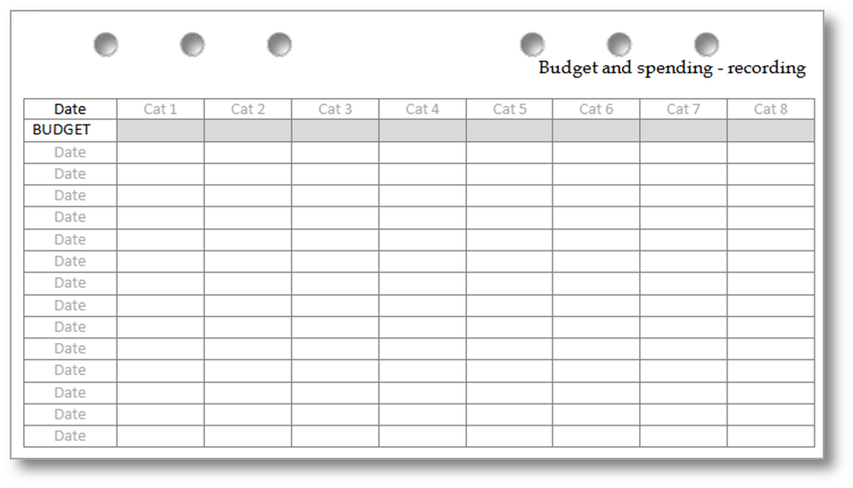 My Life All In One Place Budget Pages For Your Filofax For Free Download