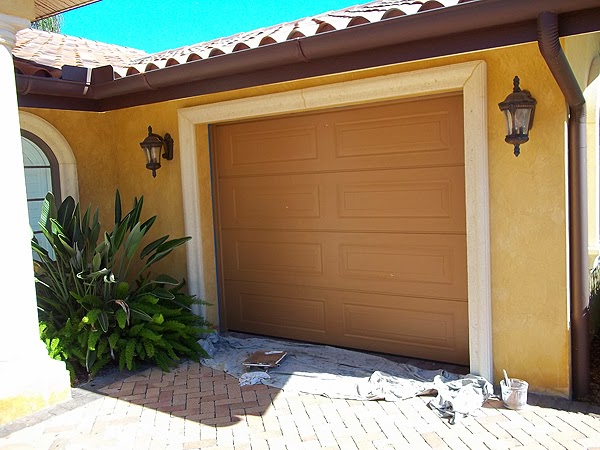 Painting Two Garage Doors To Look Like Wood Grain Everything I