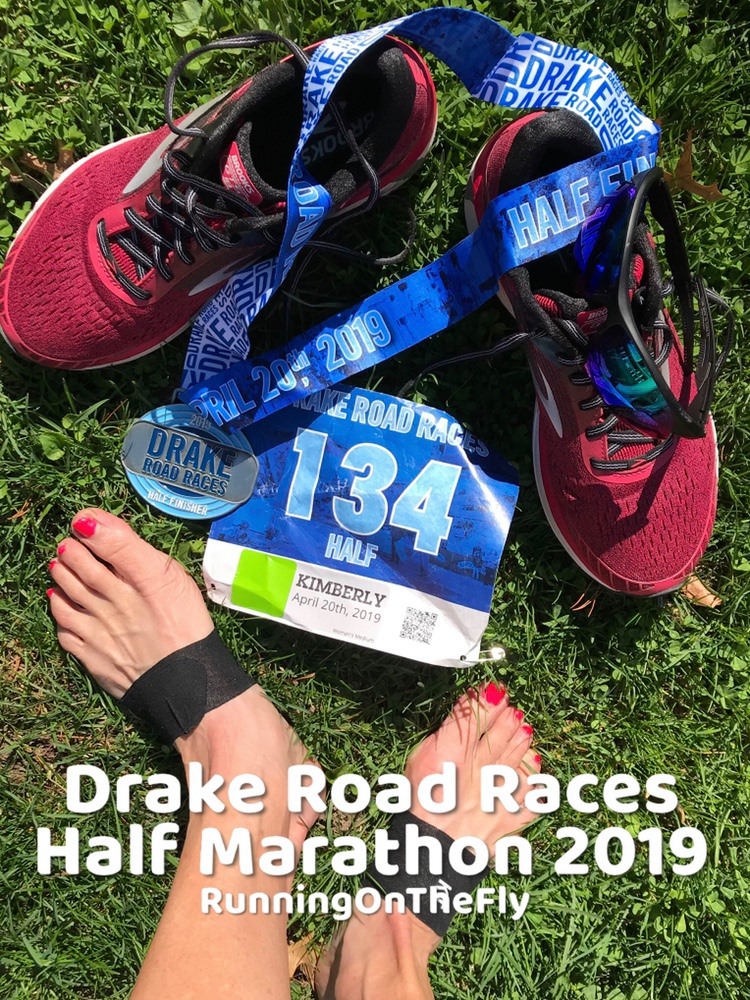 Running on the Fly Drake Road Races Half Marathon 2019