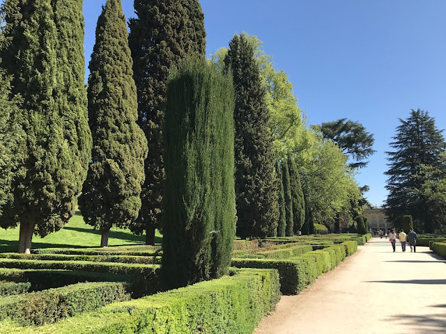 Camino principal hacia el Palacio Jardin El Capricho