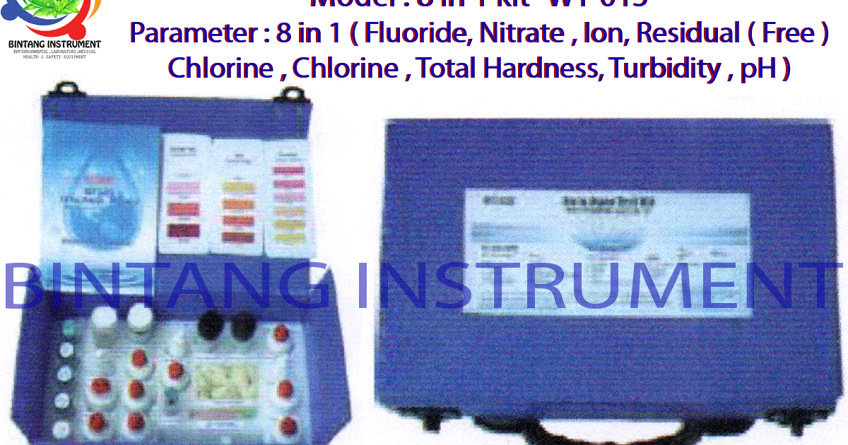 BINTANG INSTRUMENT 081362449440 Jual Multi Parameter Water Testing Kit for Fluoride, Nitrate