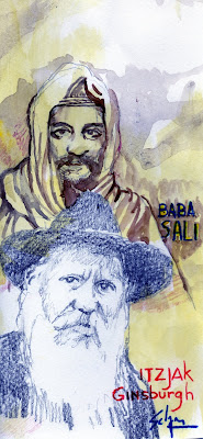 El Baba Sali y el Rav Ginsburg  de Selgas