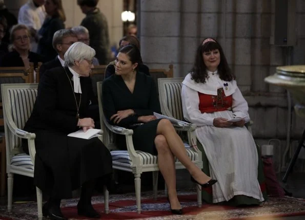 Crown Princess Victoria attended the meeting of Swedish Church Committee 2017 (Kyrkomötet 2017) at Uppsala Cathedral