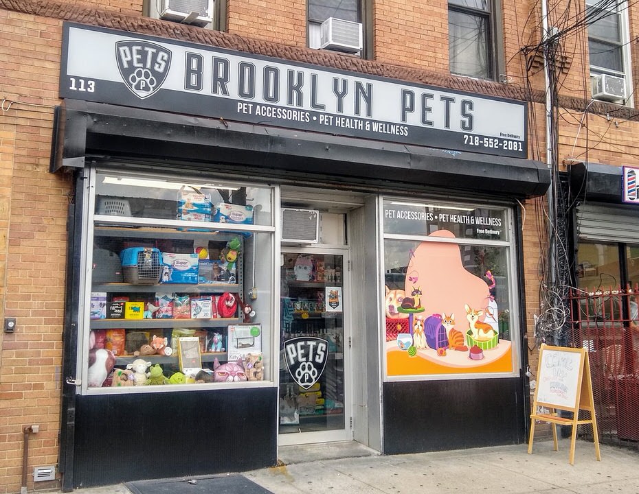 In Bushwick, "Brooklyn Pets" is the latest to echo the Nets' logo