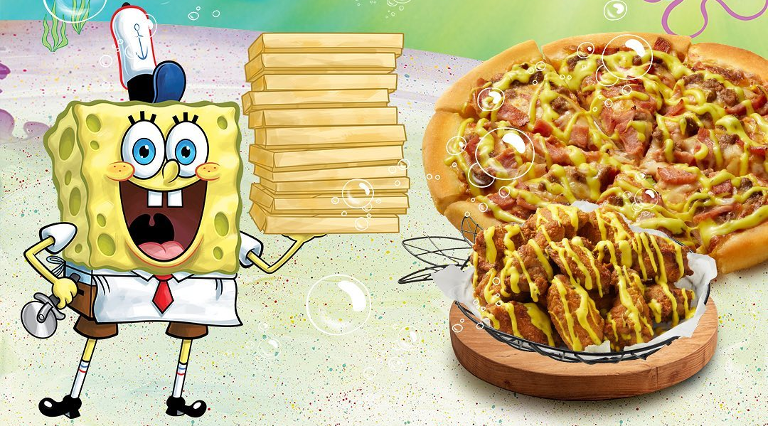 NickALive! Pizza Hut Australia Unveils New SpongeBob SquarePants