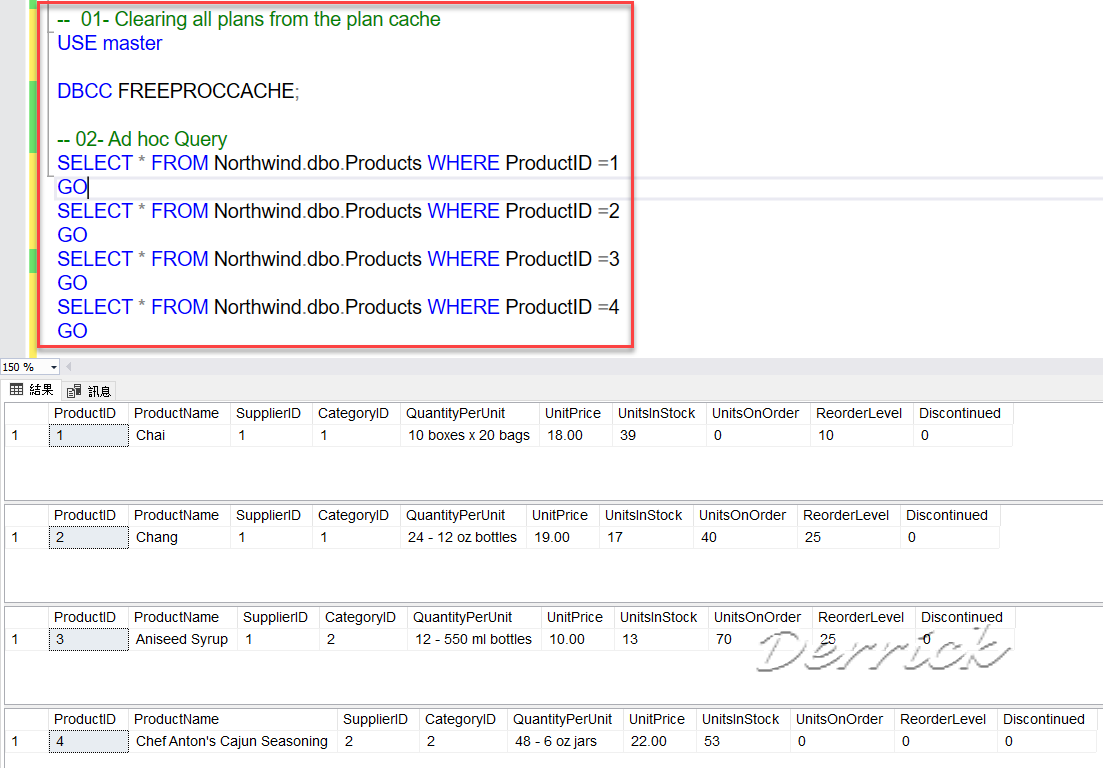 德瑞克：SQL Server 學習筆記 DBCC FREEPROCCACHE Remove the specific plan from