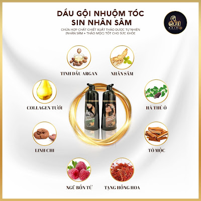 dầu gội phủ bạc shin hair nhật bản