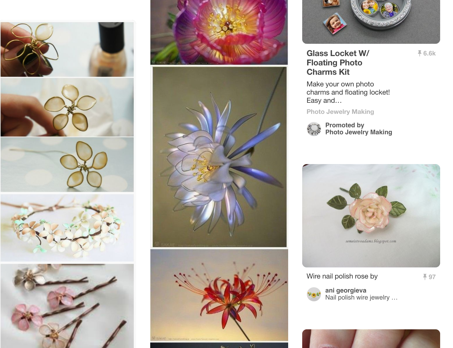 Nail Polish Wire Flowers How Too