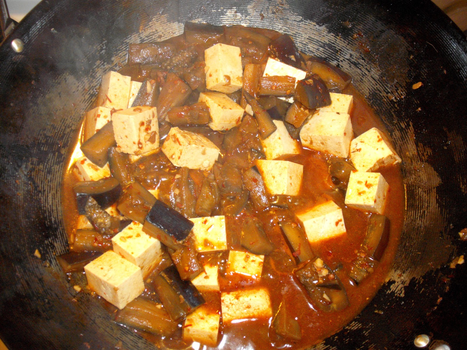 Te Toroa the wandering albatross Sichuan Style Aubergine & Tofu In