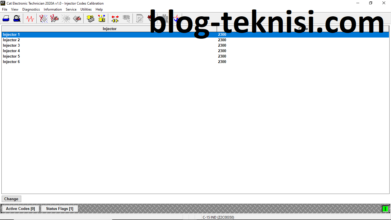 Injector Codes Calibration using Caterpillar ET Software Blog.Teknisi