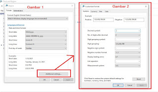 Setting Region and Language untuk excel