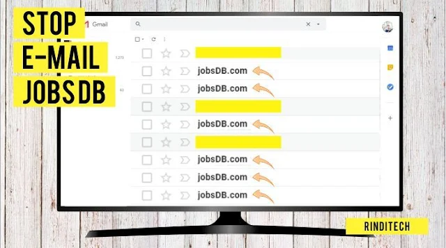 Cara Stop Menerima Email dari JobsDB