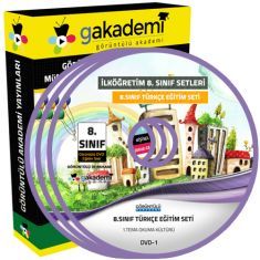 Görüntülü 8.Sınıf Türkçe Eğitim Seti 8 DVD Görüntülü 8.Sınıf Türkçe Eğitim Seti 8 DVD