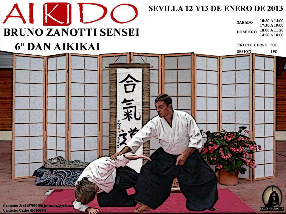 AIKIDO HUELVA SEMINARIO AIKIDO CON BRUNO ZANOTTI 6º DAN AIKIKAI TÔKYÔ