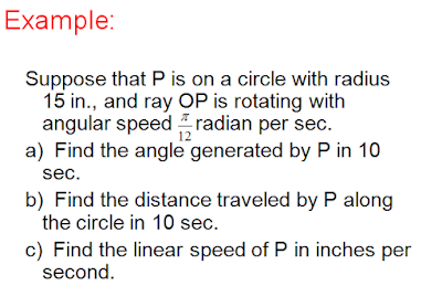 Arc length formula ,linear and angular velocity,