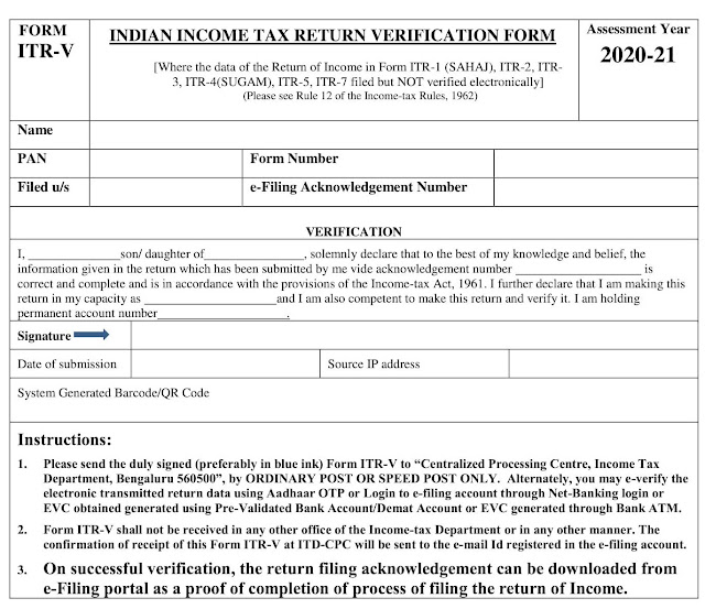 Form ITR V