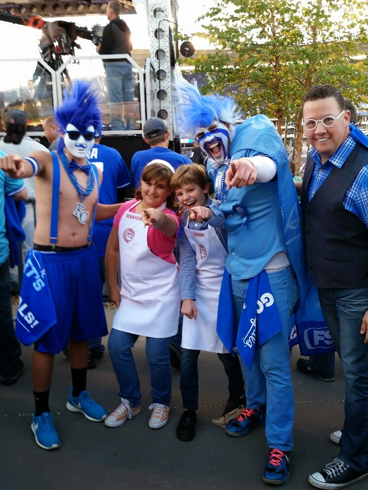 Logan at World Series MasterChef Junior at Kansas City Royals