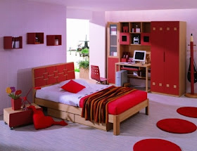 Decoracion de Salas: Diseño de Dormitorios de color Rojo
