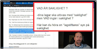 Saklighet, intervju med en "lagstiftare" på Socialstyrelsen