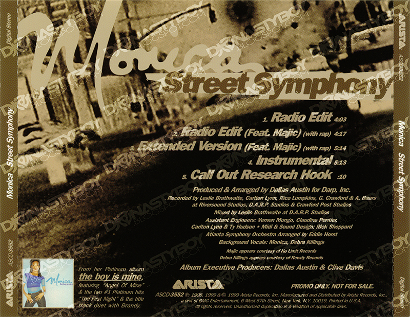 Promo, Import, Retail CD Singles & Albums Monica Street Symphony