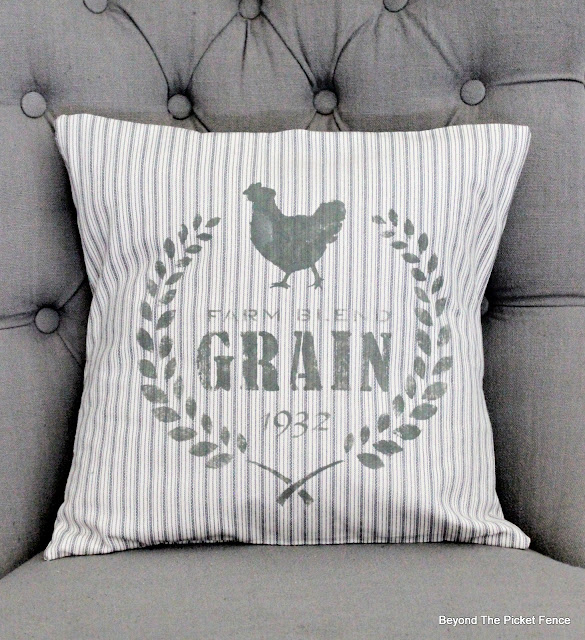Beyond The Picket Fence Feed Sack Pillows