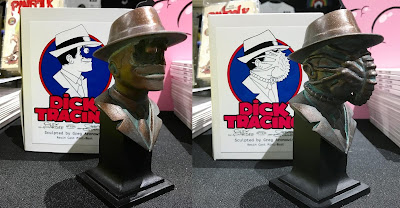 San Diego Comic-Con 2017 Exclusive Antiqued Edition Dick Tracing Resin Mini Busts by Alex Pardee x BarnyardFX - Dick Hugger & Face-Off Dick
