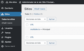 Configuración Multisitio De WordPress