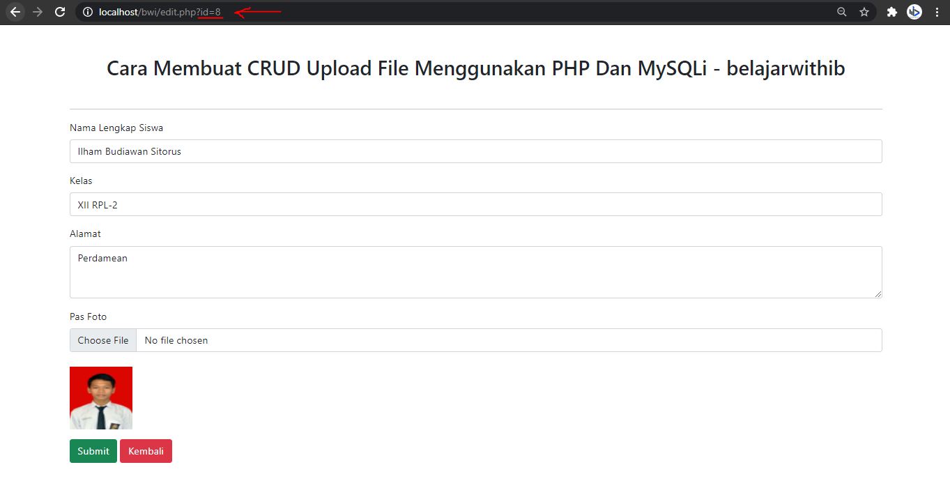 Cara Membuat CRUD Upload File Menggunakan PHP Dan MySQLi