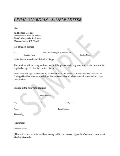 Legal Guardianship Letter Template ~ Resume Letter Legal Guardianship Letter Template ~ Resume Letter