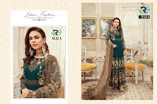 R9 Designer Aliza Georgette pakistani Suits wholesaler