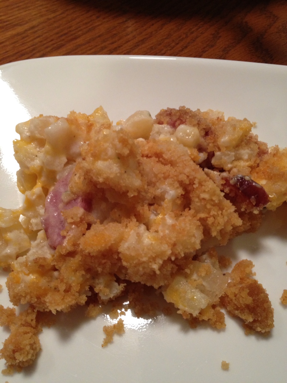 P.S. We Made Something Ring Bologna Hash Brown Casserole