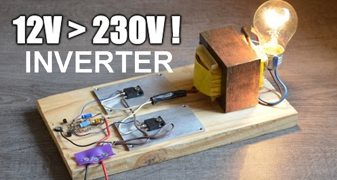 Tutorial) Contoh Skema Rangkaian Inverter Untuk Merubah 12 Volt Dc Ke 230 Volt Ac - Hiperelektro