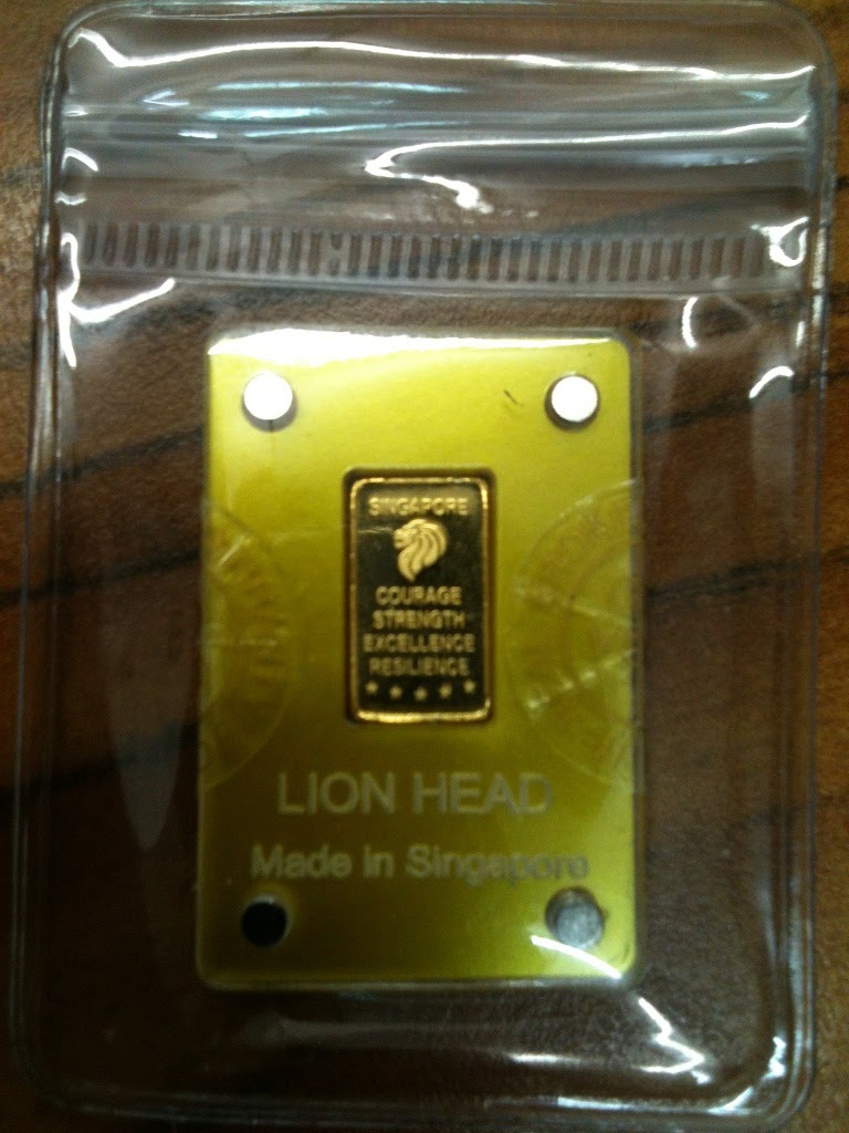 Singapore Gold bars
