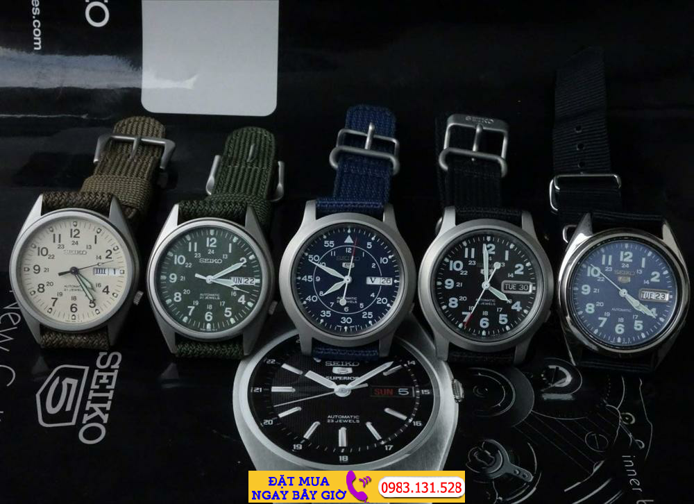 Đồng hồ SEIKO 5 Quân Đội Cũ, Bán đồng hồ đeo tay Seiko Nhật Cũ Chạy Tốt Giá  rẻ