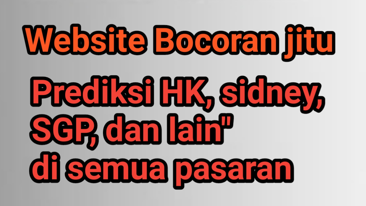 Website Bocoran togel jitu