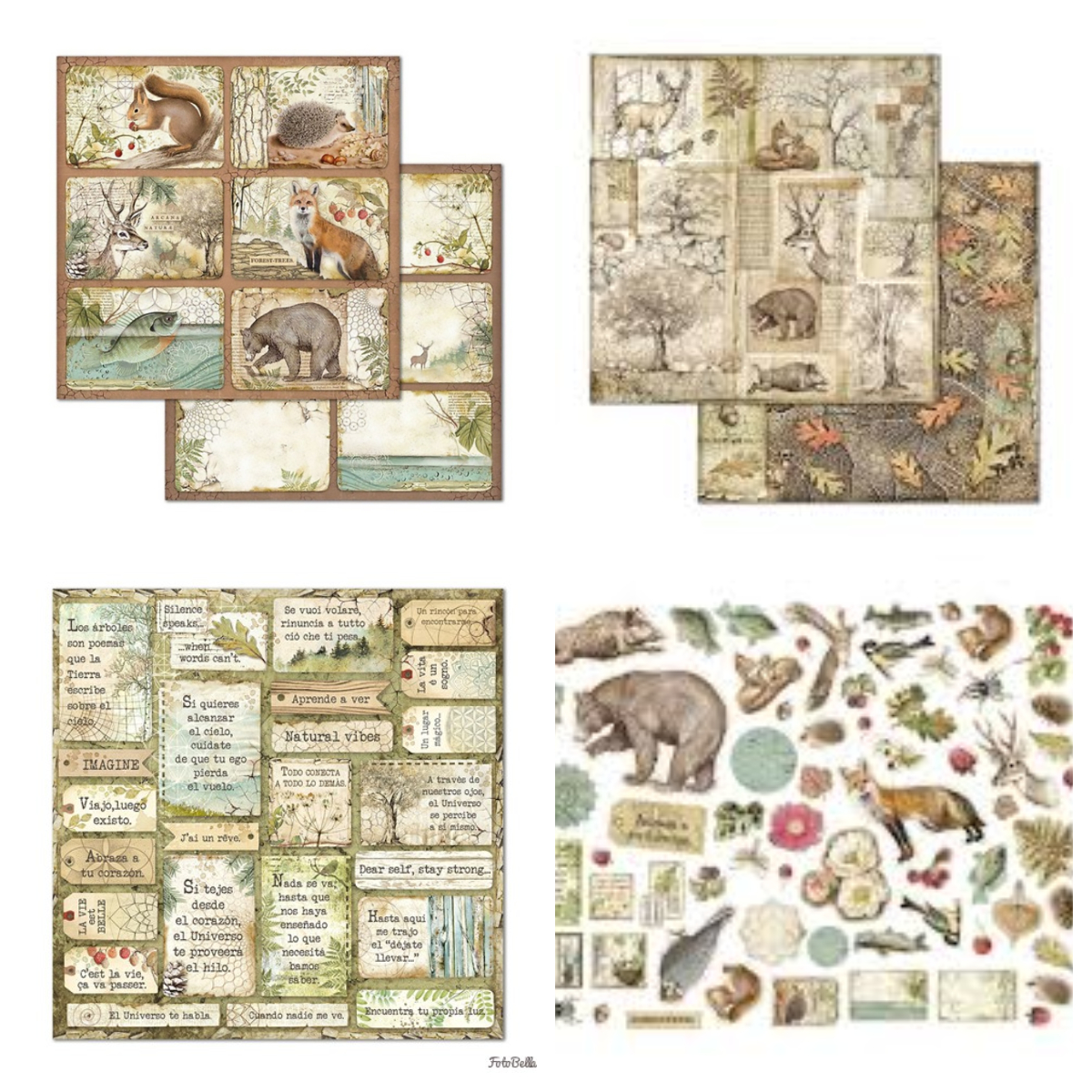 Creative Moments by Nancy Hill Stamperia Forest Birthday Card