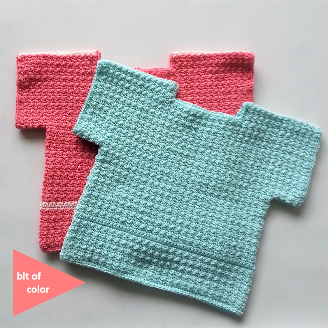 Ongebruikt Bit of Color: Baby Lente Shirtje Gratis Haakpatroon LF-48