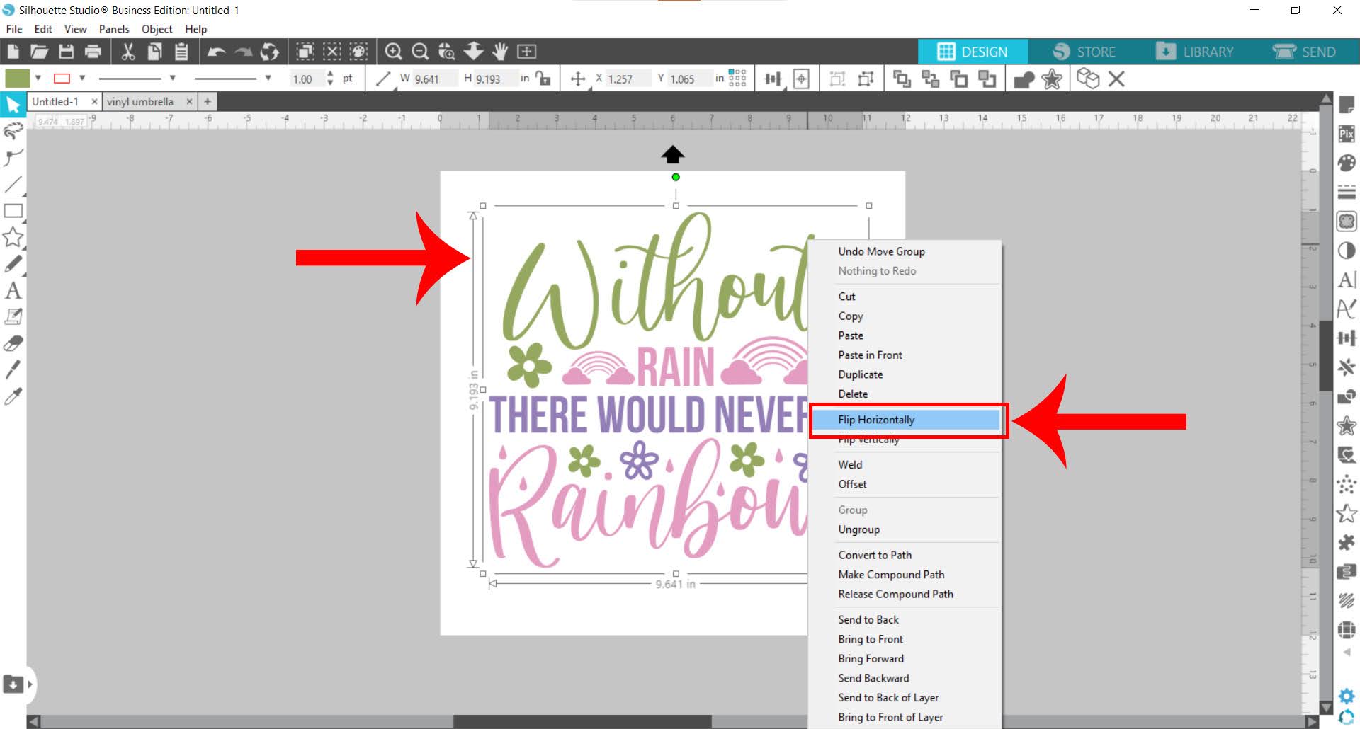 How to Put Vinyl on a Clear Umbrella Silhouette School