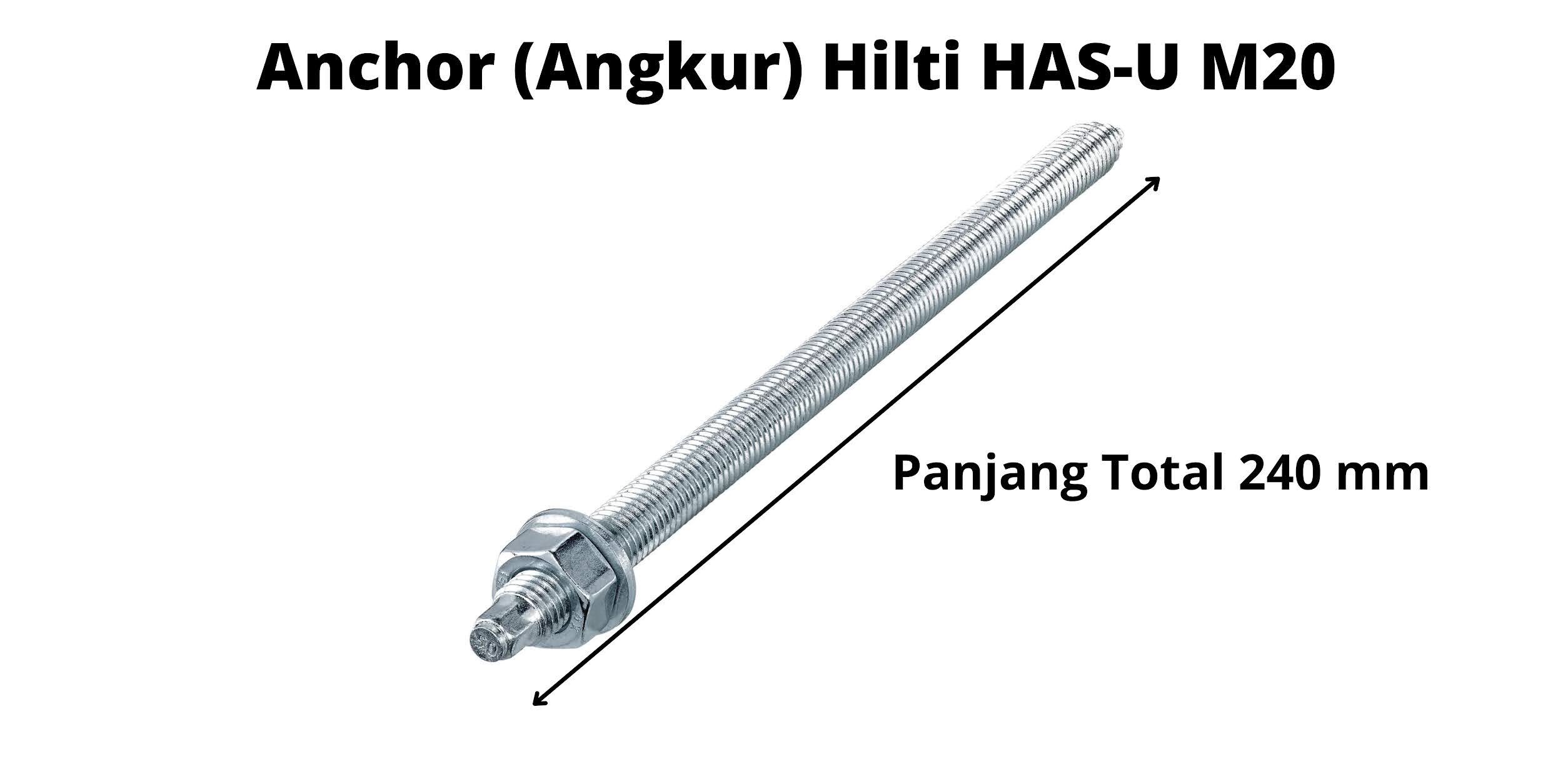Anchor (Angkur) Hilti HASU M20 Chemical Angkur