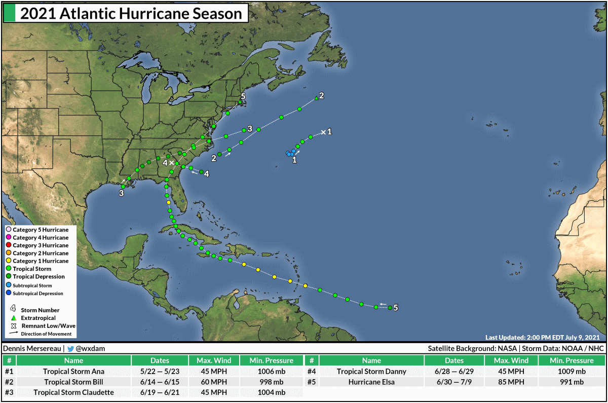 Hurricane Maps - DAMWeather