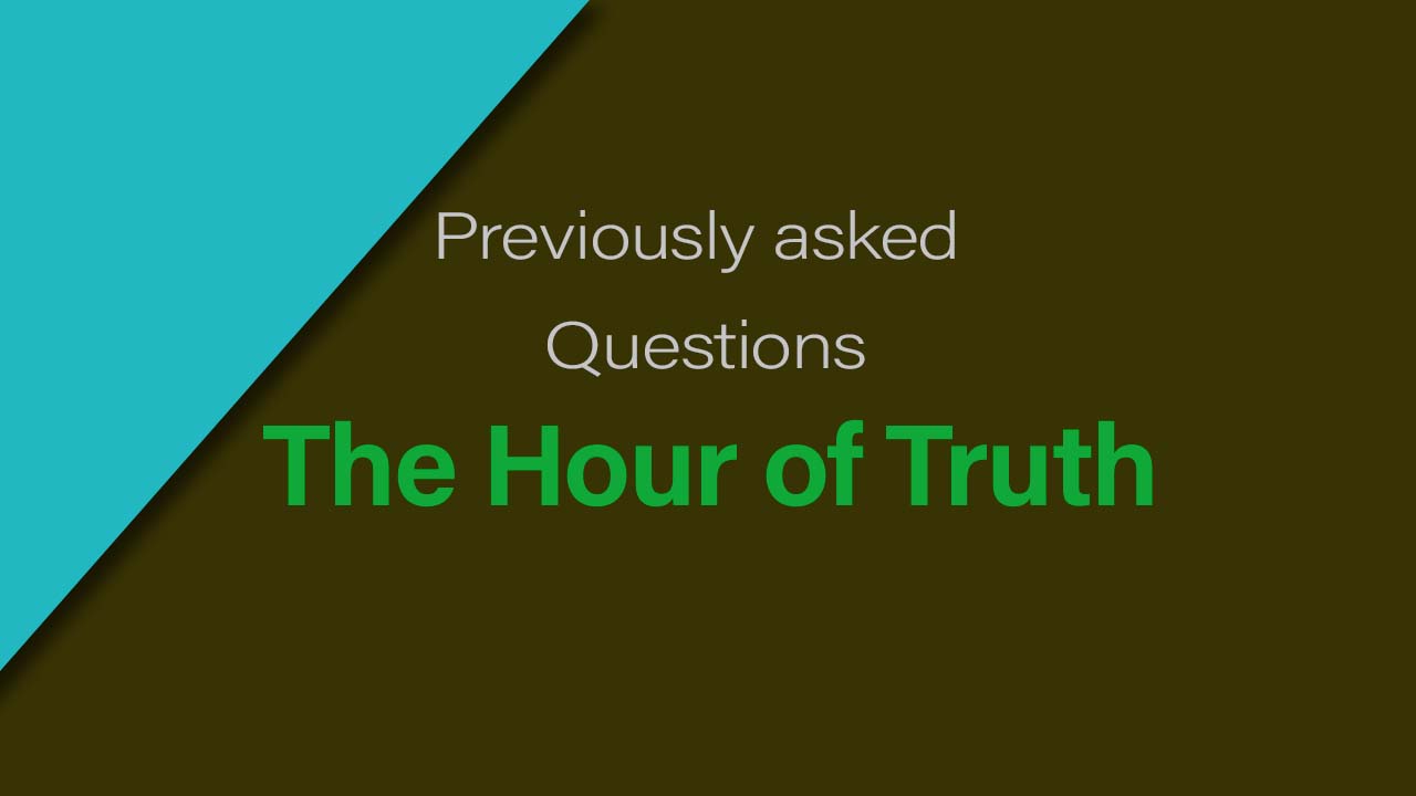 the hour of truth essay