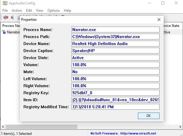 AppAudioConfig: cambie la configuración de sonido de varias aplicaciones a la vez