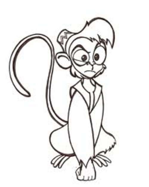 abu from aladdin coloring pages - photo #18