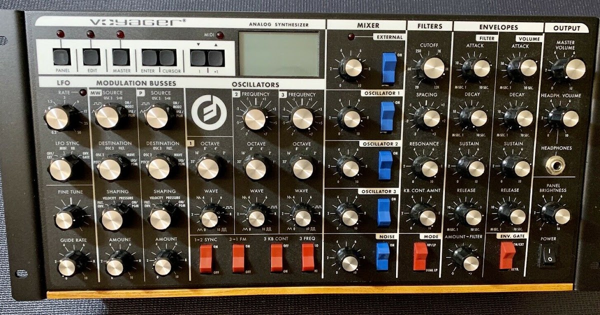 MATRIXSYNTH Minimoog Voyager Rackmount Analog Synthesizer SN RM1920