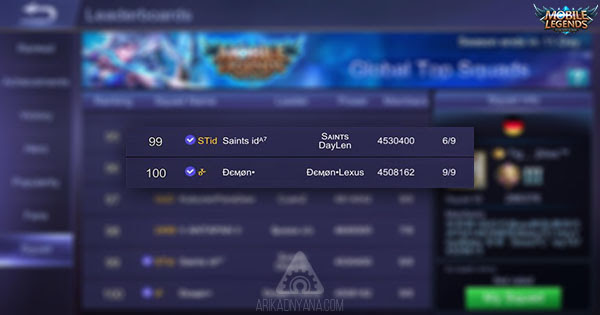 4 Cara Agar Squad di Mobile Legends Verified atau Centang
